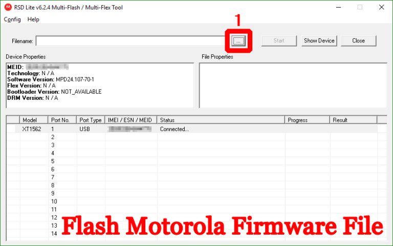 Flash Motorola Firmware File