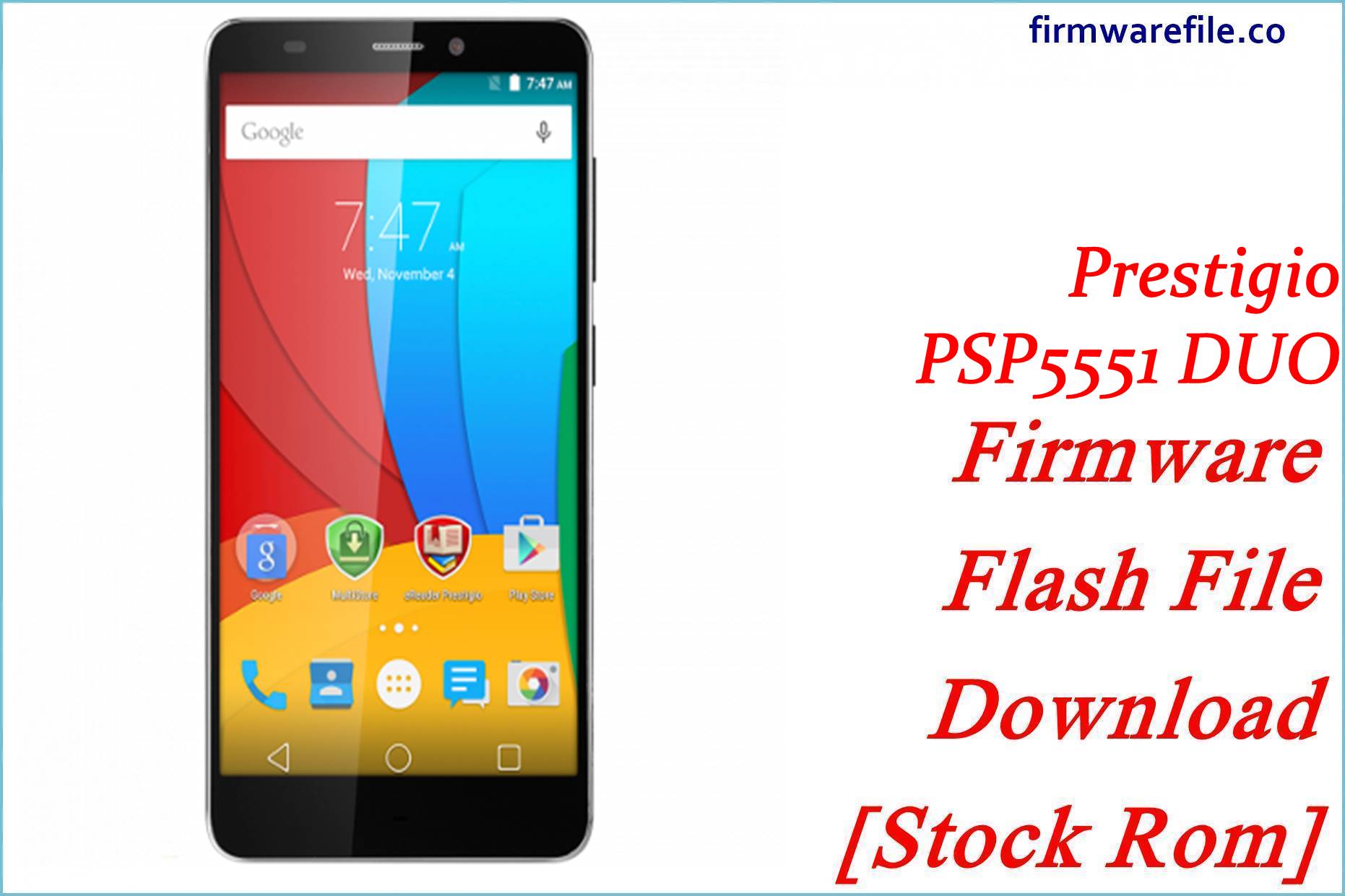 Prestigio PSP5551 DUO Firmware Flash File Download [Stock Rom]
